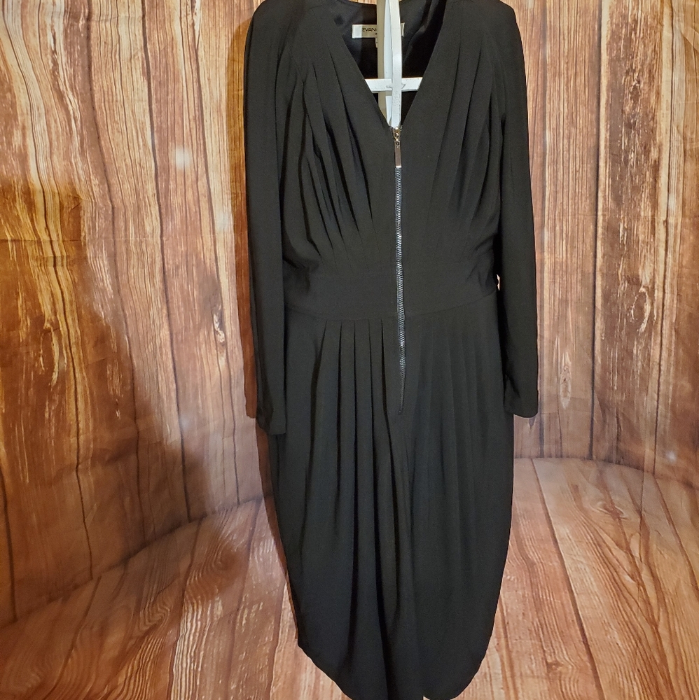 Evan Picone Black Dress Sz 8